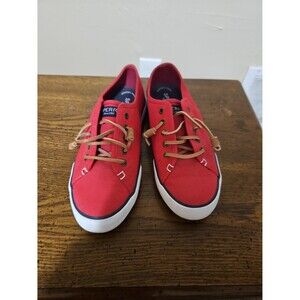 Sperry red shoes size women's 7